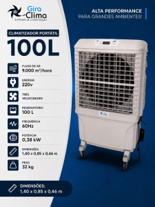 Climatizador Portatil 100L
